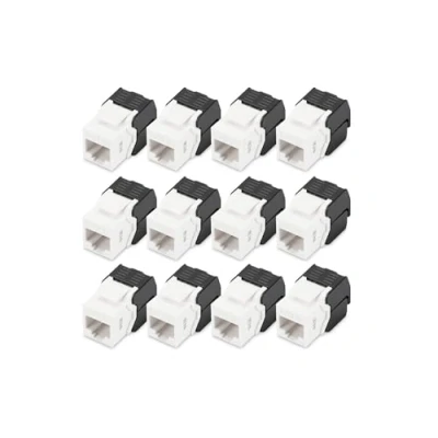 Bild av DIGITUS DN 93603 Keystone modul Cat 6 12 delar RJ45 nätverksuttag Cat6 Oskärmad 250 MHz 1GBase T 1 Gbit/s AWG 26 till 22 Verktygsfri installation