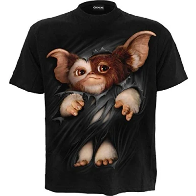 Bild av WB Studio Gremlins Gizmo T shirt tryck fram svart XL