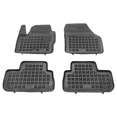 Bild av REZAW PLAST 202901 Ensemble de tapis sol Caoutchouc avant et arrière noir LAND ROVER: Freelander 2 SUV