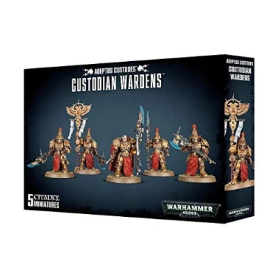 Bild av Games Workshop Warhammer 40k Adeptus Custodes Custodian Wardens, Svart