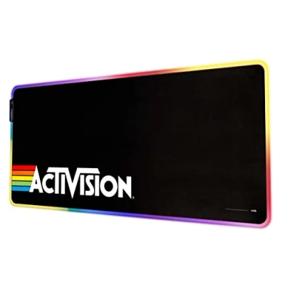Bild av Grupo Erik Activision XXL RGB Gaming Mouse Mat LED 900x400x4 mm Non Slip Rubber Base Pad RGB, Pad, Keyboard Gifts