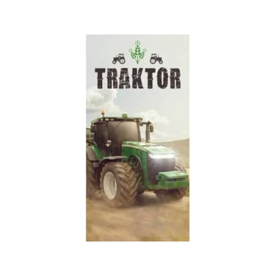 Bild av Jerry Fabrics traktor duschhandduk badhandduk handduk strandhandduk tracker 70 x 140 cm