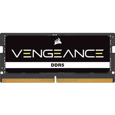 Bild av CORSAIR VENGEANCE DDR5 SODIMM 32GB (1x32GB) 5200MHz C44 Kompatibel Med Nästan Alla Intel Och AMD System, Enkel Installation, Snabbare Laddningstider, XMP 3.0 Svart (CMSX32GX5M1A5200C44)