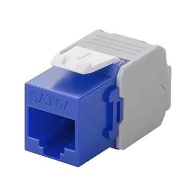 Bild av Pro Keystone module RJ45 CAT 6A UTP blue