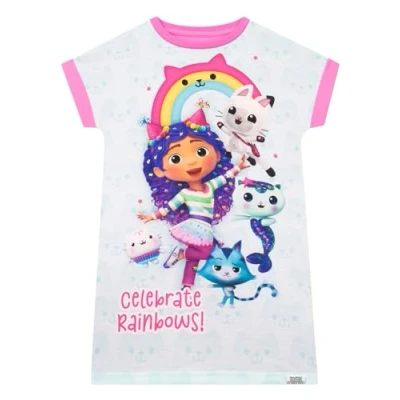 Bild av DreamWorks Gabby’s Dollhouse Flickornas Nattlinne Gabby Katt Flickors Nattlinnen Blått 140