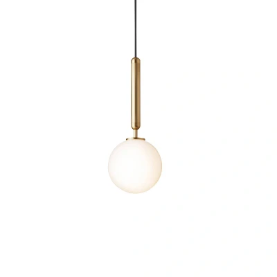 Bild av Nuura Aps Miira 1 hänglampa lampa mässing/vit