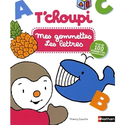 Bild av Mes gommettes T&#039;choupi Les lettres plus de 100 repositionnables Dès 3 ans: Avec