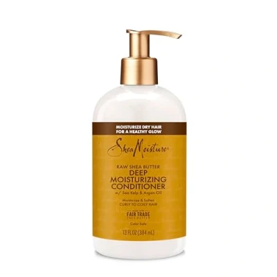 Bild av Shea MOISTURE Raw Butter Hårbalsam, Vit, 384 ml