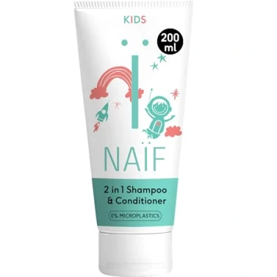 Bild av Naïf Kids 2 i 1 schampo 200 ml för barn naturliga ingredienser utan mikroplast