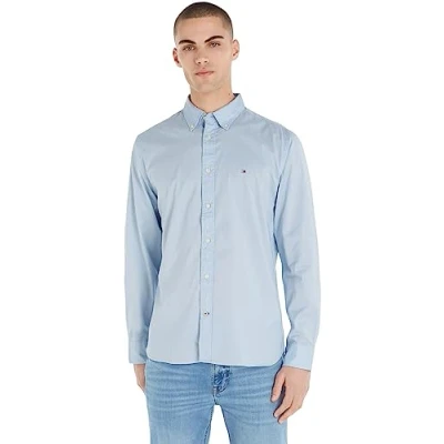 Bild av Tommy Hilfiger CORE FLEX Regular FIT Skjorta, Storlek: XS, Calm blue
