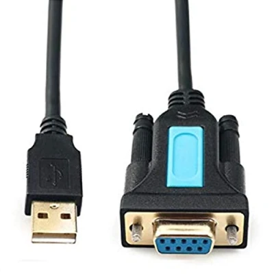 Bild av CABLEDECONN USB till RS232 adapter med Prolific PL2303 USB2.0 chipset hane hona DB9 seriell kabel 2 m 6 ft för Windows XP, Vista, 7,8,10, Mac OS 10.6 över Linux