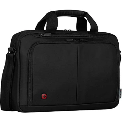 Bild av Wenger Source 14 axelremsväska, laptopväska med axelrem, för laptop upp till tum, surfplatta 10 5 l, dam herr, kontor business universitet skola, svart