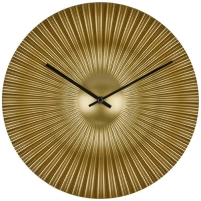 Bild av TFA Dostmann Analog designer väggklocka Rokoko, 60.3031.53, modernt fläktutseende, extravagant gyllene urtavla, kvartsklocka, guld
