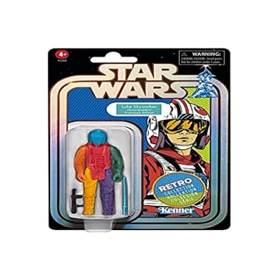 Bild av Hasbro Star Wars Luke Skywalker snowspeeder statyett retro koll. 10 cm