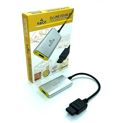 Bild av Kaico Analogue HDMI Adapter for use with Nintendo N64 Super Nintendo, Famicom and GameCube Supports 2X Line Doubling A Simple Plug &amp; Play by 64 GC SNES Adaptor