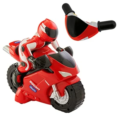 Bild av Chicco Ducati 1198 RC fjärrkontroll motorcykel med intuitivt radiokontrollstyre, radiostyrd horn och motorbrus present till barn 2 år äldre, spel för 6