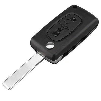 Bild av OcioDual 2 knapps Fjärrnyckelskal, CE0523 med VA2 blad, Fodral Kompatibel 206 207 306 307 308 407 607 806, C2 C3 C4 C5 C6, Nyckelfodral