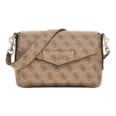 Bild av GUESS Eco Brenton flik axelväska latte logo, logo
