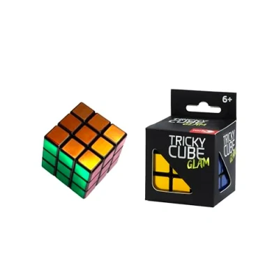 Bild av Noris 606132065 Tricky Cube Glam, klassikern för att främja rumslighetstänkande, barn från 6 år, metallic