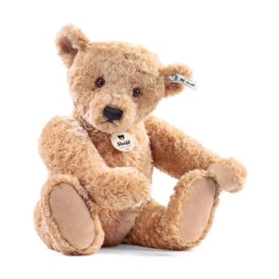 Bild av Steiff gosedjur Elmar nallebjörn, sött mjukisdjur med plastögon, barn, pojkar och flickor, mjuk leksak 32 cm, beige, 022456