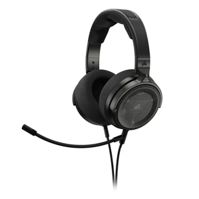 Bild av CORSAIR VIRTUOSO PRO Trådbundet Spelheadset Med Öppen Baksida Löstagbar Enkelriktad Mikrofon 50 mm Grafenelement 20 Hz 40 kHz Frekvensåtergivning Kolfiber