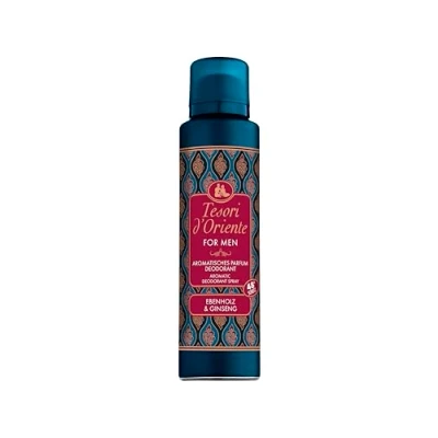 Bild av Tesori d&#039;Oriente Aromatisk parfymdeodorant &quot;ebenholts &amp; ginseng&quot; för män 48h skydd wellness ritual kropp och sinnen 150 ml