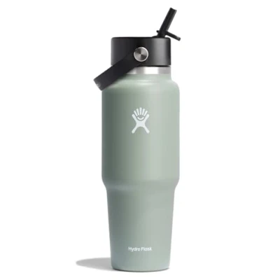 Bild av Hydro Flask 32oz / 946ml Wide Mouth Travel bottle + Flex Straw Cap Water