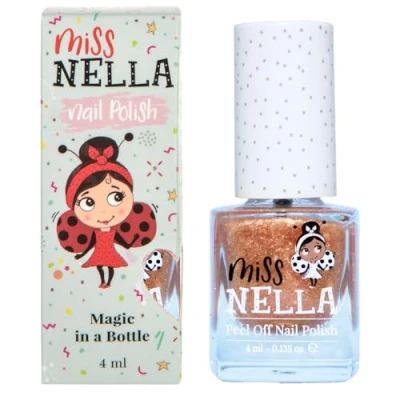 Bild av Miss Nella NEW Magic collection OPEN, SESAME Speciellt guld glitternagellack för barn, vattenbaserat och luktfritt som enkelt går att skala bort.