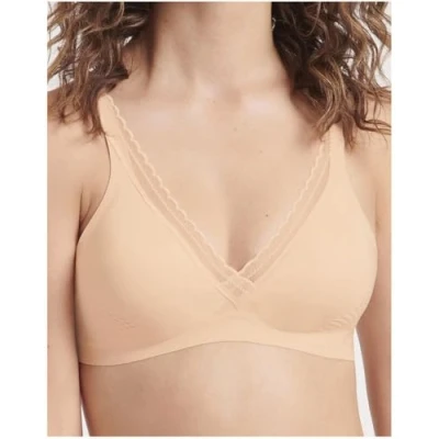 Bild av Sloggi Dam body adapter twist T shirt BH vadderad BH, pulver orange, L Plus
