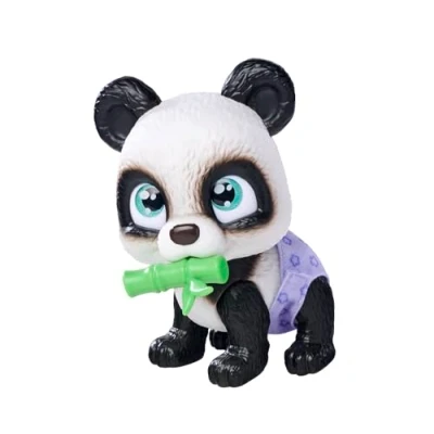 Bild av Simba 105950054 Pamper Petz Panda med Äta och Väta Funktion, Nappflaska Fler Tillbehör Ingår, 15 cm, Från 3 år