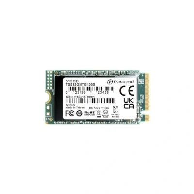 Bild av Transcend MTE400S 512 GB NVMe PCIe Gen3 x4 M.2 2242 interal Solid State Drive (SSD) 3D TLC NAND (TS512GMTE400S)
