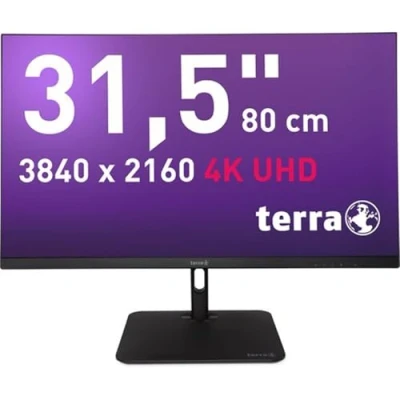 Bild av Terra LCD/LED, 3295 W, PV 32 tum, 4K skärm, USB C/DP/HDMI, Ultra HD, 3840 x 2160, 60 Hz, höjdjusterbar, VESA, flimmerfri, lågt blått ljus, för kontor och spel