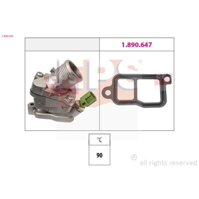Bild av EPS 1.880.606 Thermostat d&#039;eau 90 Made in Italy OE Equivalent VOLVO: XC90 I, V50, S60 I
