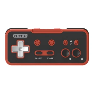 Bild av Evercade Retro Bit Origin8 2.4 GHz Wireless Controller For Nintendo Switch &amp; NES USB receivers included Red Black