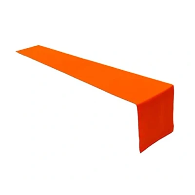 Bild av Högkvalitativ bordslöpare av 100 % bomullskollektion, koncept, färg och storlek valbar (bordslöpare 40 x 200 cm, orange)
