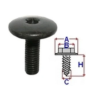 Bild av ROMIX C60392 Boulon VOLKSWAGEN: Transporter 5 Bus, 5, Golf 4, PEUGEOT: 206 3/5 portes, CITROËN: C5 II portes