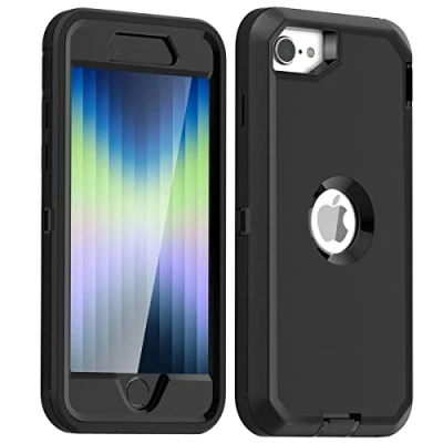 Bild av AICase Fodral iphone se 2020/iphone 8/7, skyddsfodral för Apple 7/8 (svart)