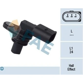 Bild av Sensor, kamaxelgivare, audi,seat,skoda,vw, 036 907 601 A, B, C, D, E, 601, 60250