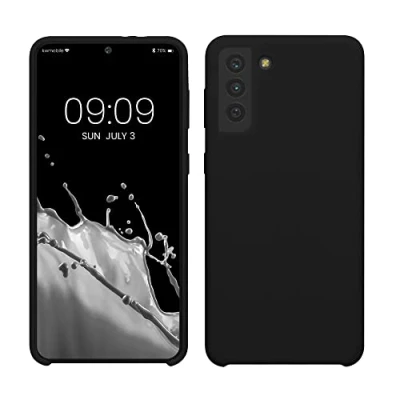 Bild av kwmobile fodral kompatibelt med Samsung Galaxy S21 Plus TPU silikon telefonskydd mjuk finish svart