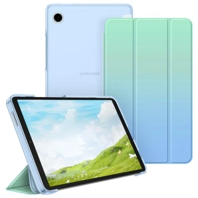 Bild av Fintie Fodral för Samsung Galaxy Tab A9 8,7 tum 2023, ultratunt skyddsfodral med genomskinligt baksida skydd Tablet SM X110/X115/X117, gradient