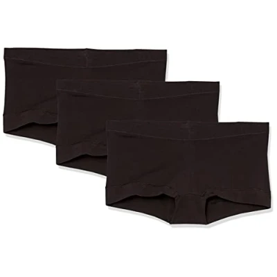 Bild av Maidenform Damunderkläder, Stretchiga bomullsshorts, boyshort trosor för kvinnor, blandade färger, 3 pack, L