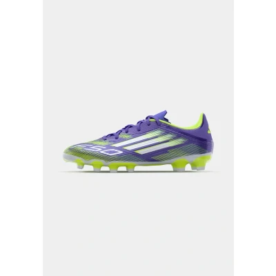 Bild av adidas Performance F50 League Fotbollsskor fasta dobbar, Storlek: 47 1/3, Purple rush/footwear white/lucid lemon Textil/syntet