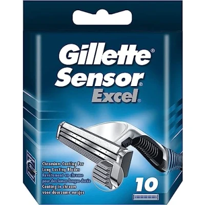 Bild av Gillette Sensor Excel rakblad, 10 stycken