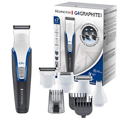 Bild av Remington Personal Groomer PG4000 G4 Graphiteseries Rakapparat, Storlek: One Size, Schwarz/weiß/blau