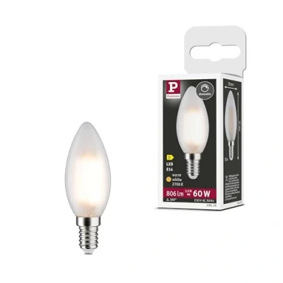 Bild av Paulmann 29076 Filament 230 V LED kronlampa E14 5,9 W 806 lm Dimbar 35 mm Matt Glas 2700 K Varmvit