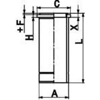 Bild av Cylinderhylsa KOLBENSCHMIDT 89846110
