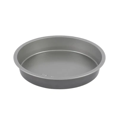Bild av Salter Essentials 21 cm rund bakplåt non stick beläggning, kakform, diskmaskinssäker, lätt att rengöra, tillverkad i Storbritannien, hållbart kolstål, quiche tenn, PFOA fri, BW13662