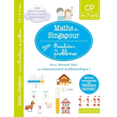 Bild av Mon petit cahier de maths méthode Singapour spécial CP: 90 énigmes et problèmes pour devenir fort en raisonnement mathématique !