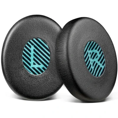Bild av SOULWIT® Professionella öronkuddar ersättning för Bose On Ear 2 (OE2 och OE2i)/ SoundTrue (OE)/ SoundLink (OE) hörlurar, Earpads med högdensitet ljudisolerande skum Svart