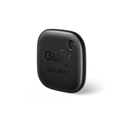Bild av eufy Security SmartTrack Link (svart, 1 pack) nyckelsökare, kompatibel med Apple Find My (iOS), Bluetooth spårare för hörlurar och bagage, telefonsökare, vattentät.